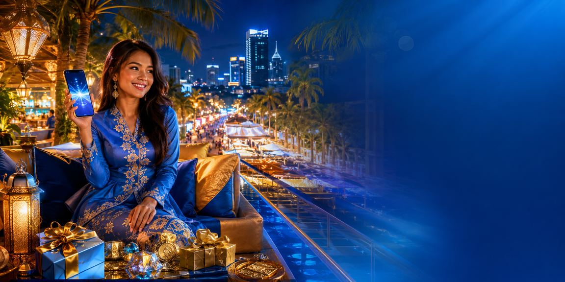 Pemandangan Kuala Lumpur yang menarik dengan tema permainan kasino dan budaya tempatan